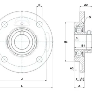 Oprawa samonastawna żeliwna FCE210 SNR Wysoka jakość